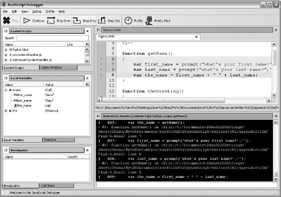 Examining variables; first_name and last_name look correct