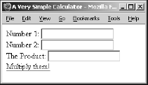 Putting the results of the calculation in a text field