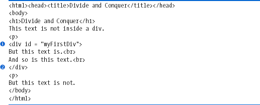 Basic div usage