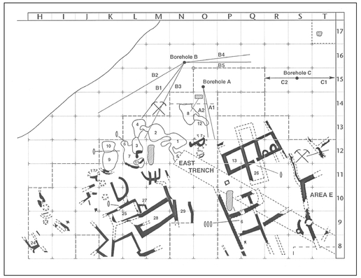 Figure 12.10. Map of the 1992 Shiqmim GDT study area.