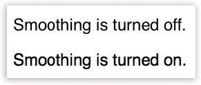 Experiment with Font Smoothing to see how you like the effect; it’s fairly subtle. Furthermore, it has no effect until the next time you open the program in question. In the Finder, for example, you won’t see a difference until you log out and in again.