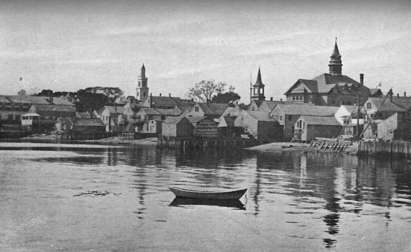 Provincetown—A bit of the village from the wharf