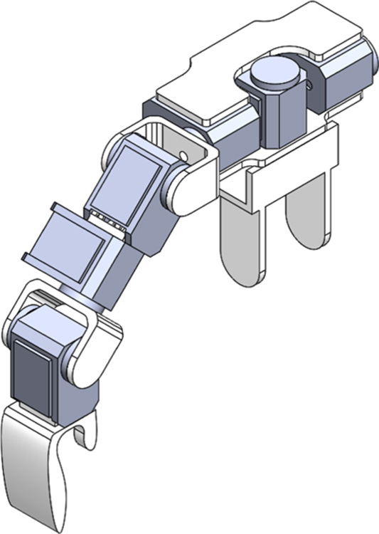 Illustration of humanoid arm.