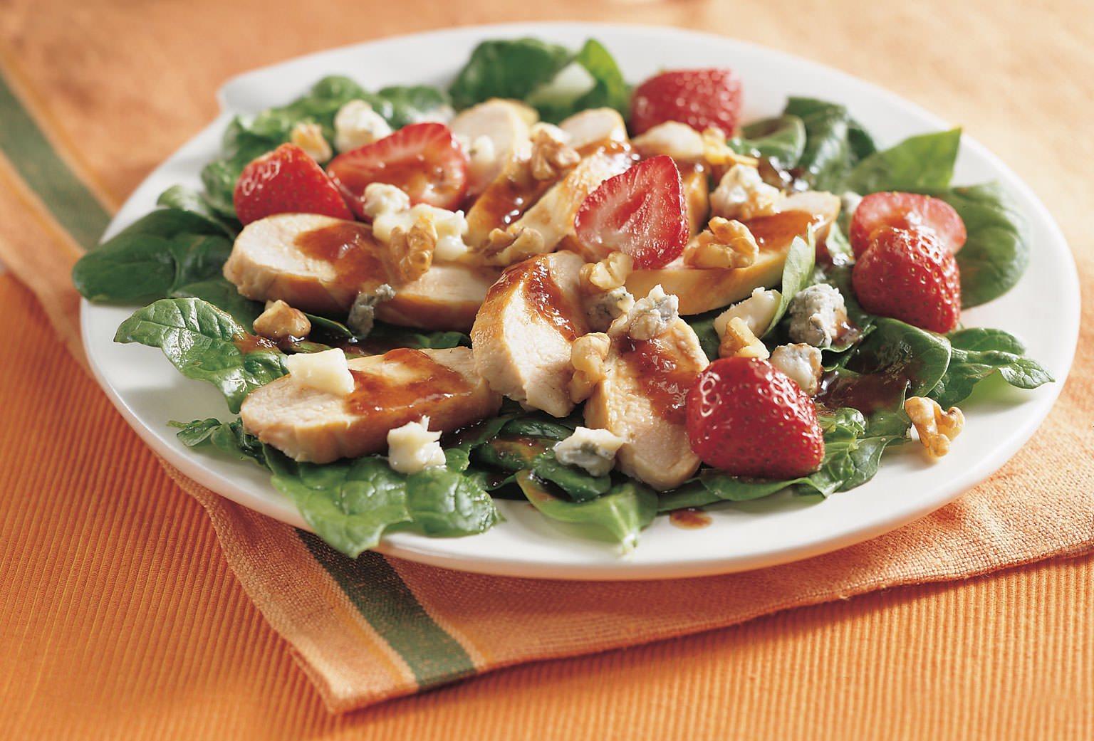 Chicken and Strawberry Spinach Salad