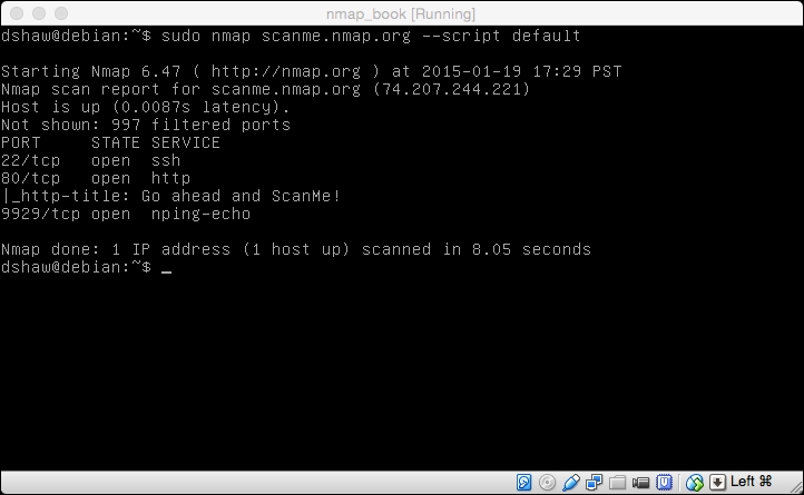 Running Nmap scripts