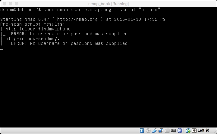 Running Nmap scripts