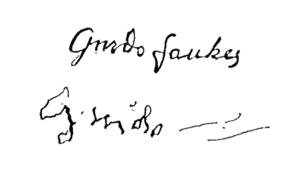 Guido Fawkes signatures