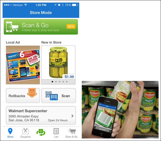 Walmart for iOS: Scan & Go feature lets you skip the checkout line by scanning your own items