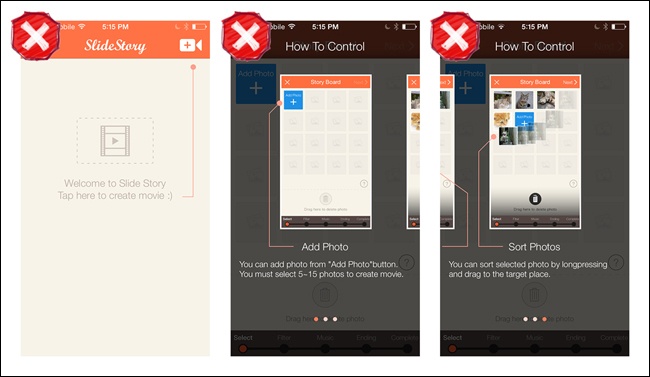 SlideStory for iOS: this tutorial shows and tells, but doesn’t let the user do