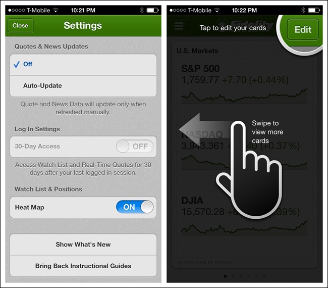 Fidelity for iOS: Bring Back Instructional Guides lets you relaunch tutorials