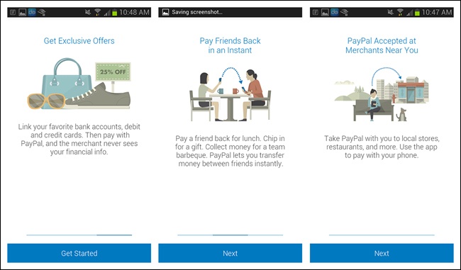 PayPal for Android: a Product Tour to communicate the app’s value proposition