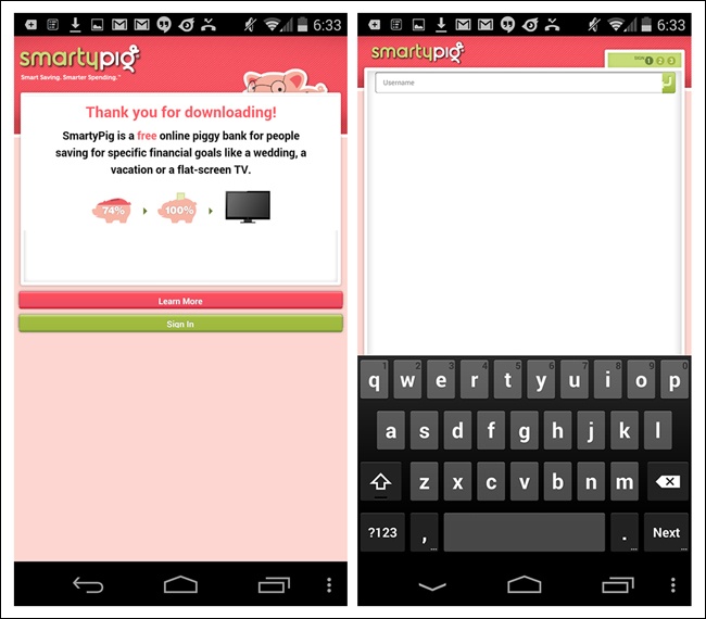 SmartyPig for Android