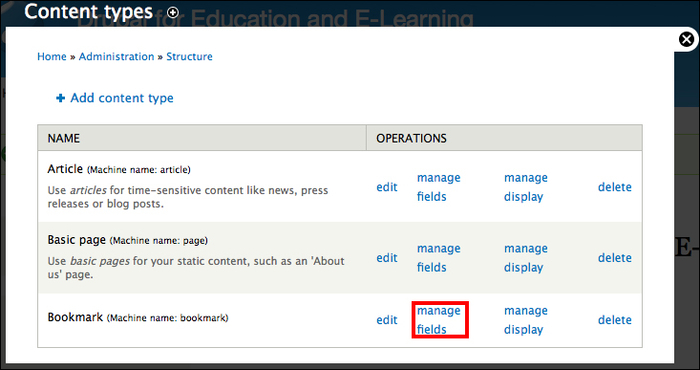 Step 2 – adding fields