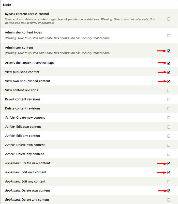 Step 4 – assigning permissions