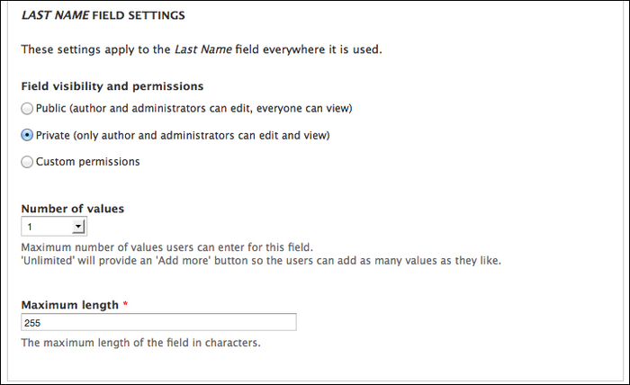 Assigning permissions to view and edit fields