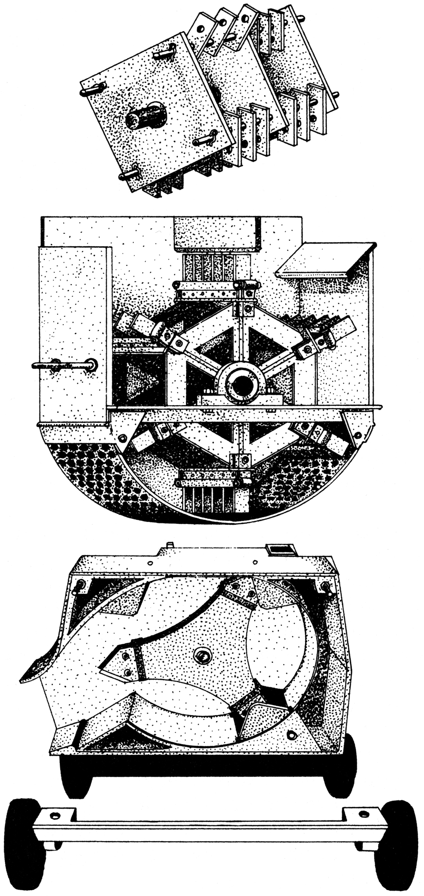 There are three types of cutting mechanisms used in most shredders: