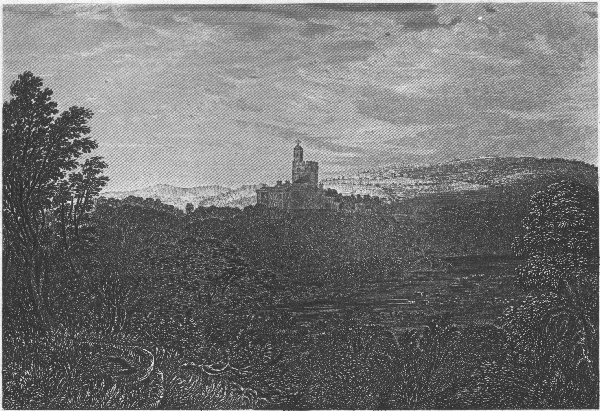 HORNBY CASTLE. Drawn by G. Pickering. Engraved by Edw^d Finden.
