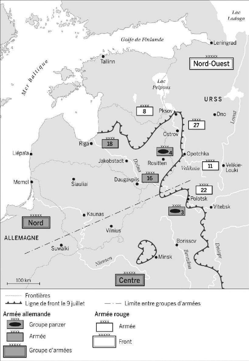 Illustration. La bataille des frontières. Front du Nord-Ouest (23 juin – 9 juillet)