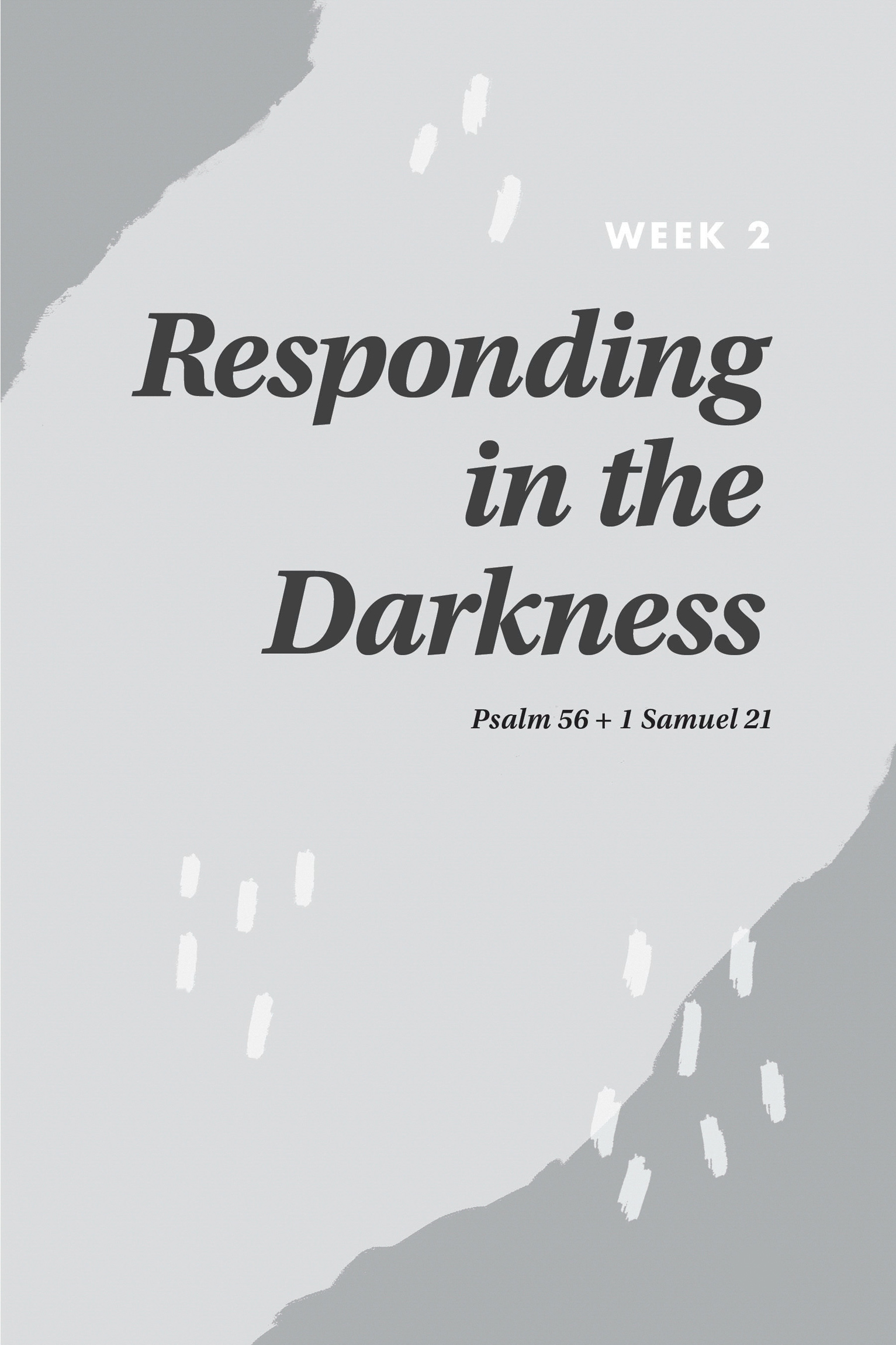 Week 2: Responding in the Darkness: Psalm 56 + 1 Samuel 21