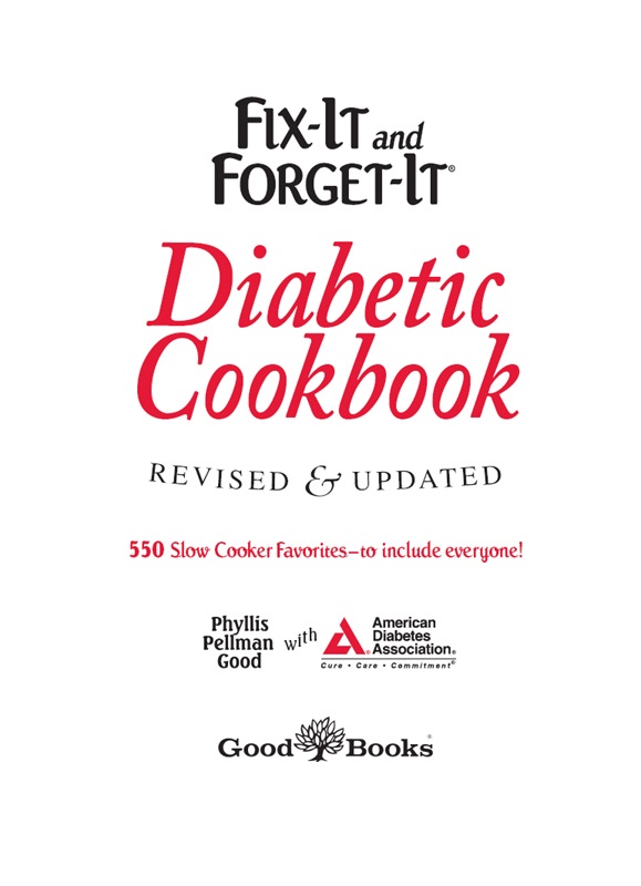 Title Page of Fix-It and Forget-It Diabetic Cookbook, Revised and Updated