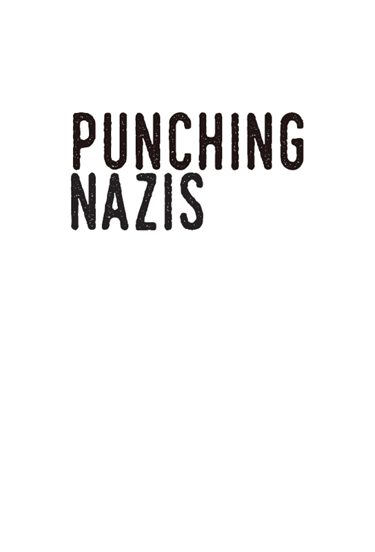 Half Title of Punching Nazis