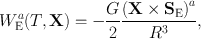 
$${W}_{\mathrm{E}}^{a}(T,\mathbf{X}) = -\frac{G} {2} \frac{{(\mathbf{X} \times {\mathbf{S}}_{\mathrm{E}})}^{a}} {{R}^{3}},$$
