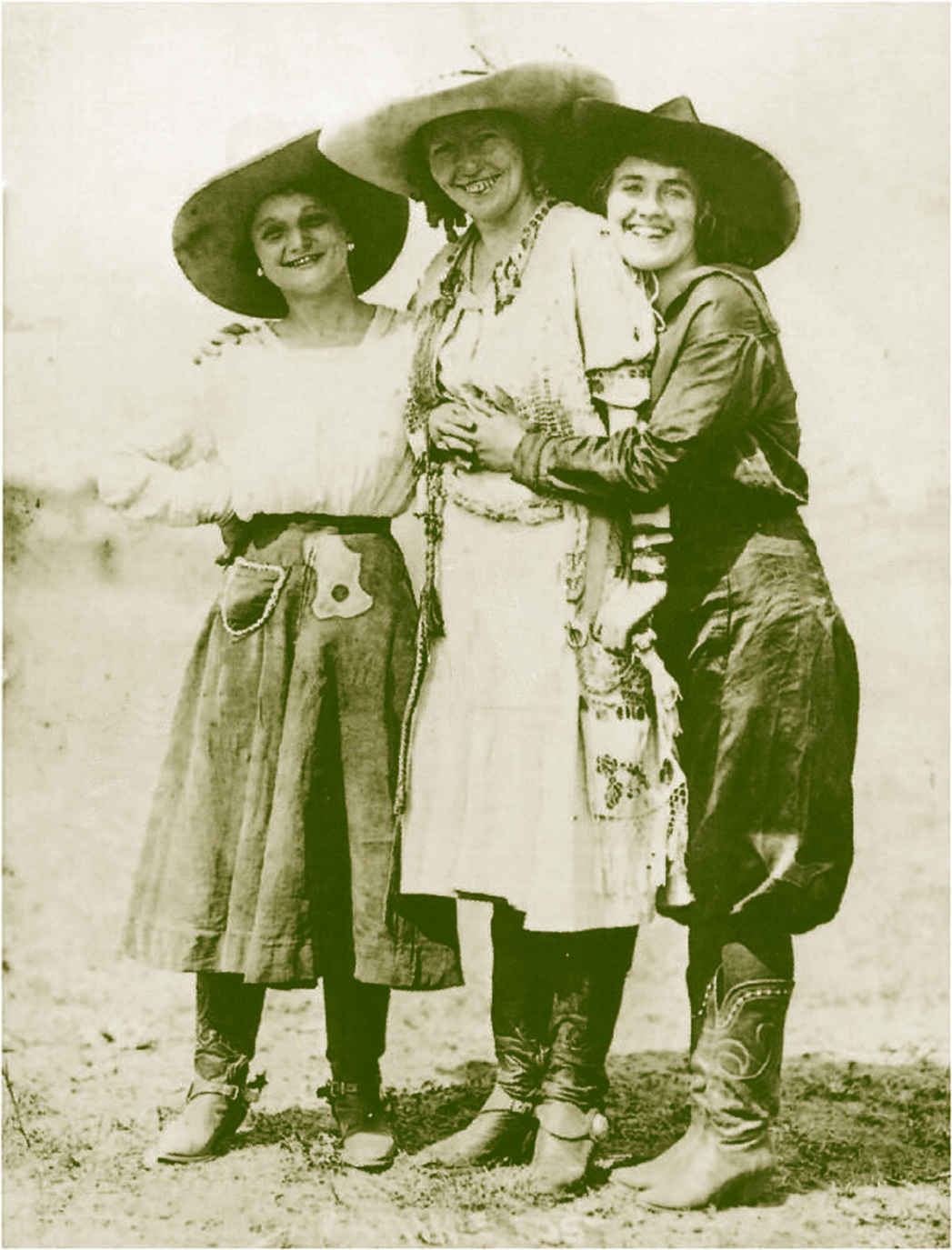 Photo of cowgirls.