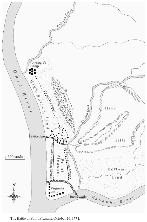 Image: The Battle of Point Pleasant, October 10, 1774.