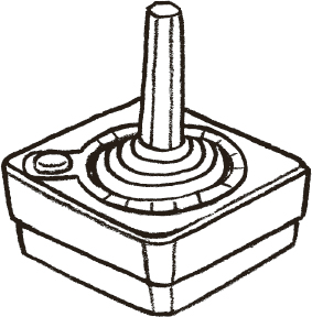 An illustration of a joystick