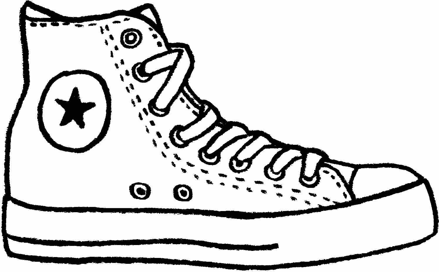 11: An illustration of a Converse All Star hi-top trainer