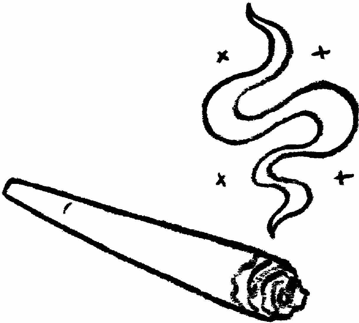 21: An illustration of a marijuana cigarette