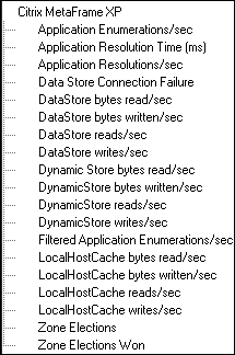 Example server KPIs for Microsoft Internet Information Server (IIS)