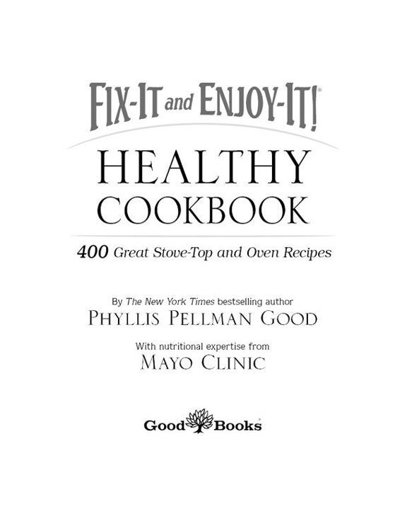 Title Page of Fix-It and Enjoy-It Healthy Cookbook