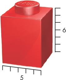 The 5:6 ratio of width to height applies to all standard LEGO bricks.