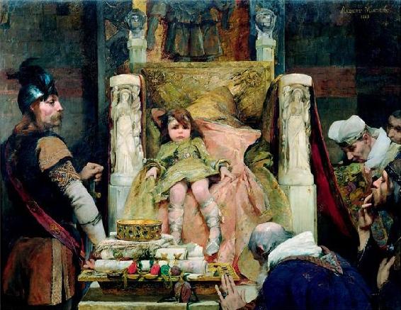 Albert Maignan, Hommage à Clovis II (1883).