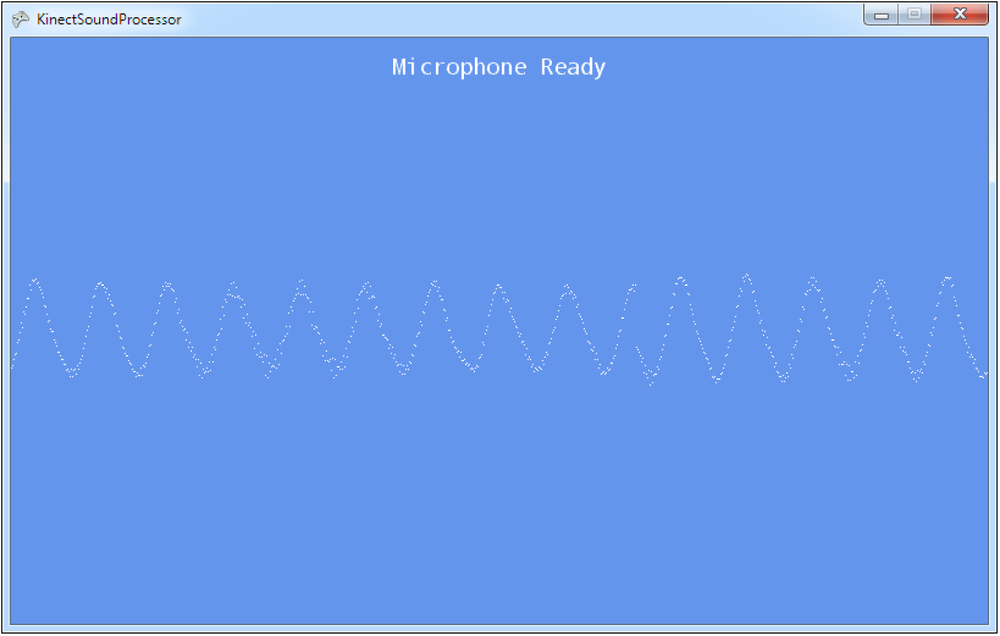 Oscilloscope output.