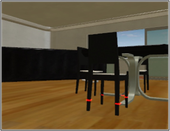 Kinect video camera view.