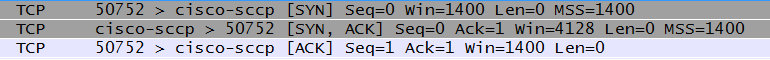 TCP handshake