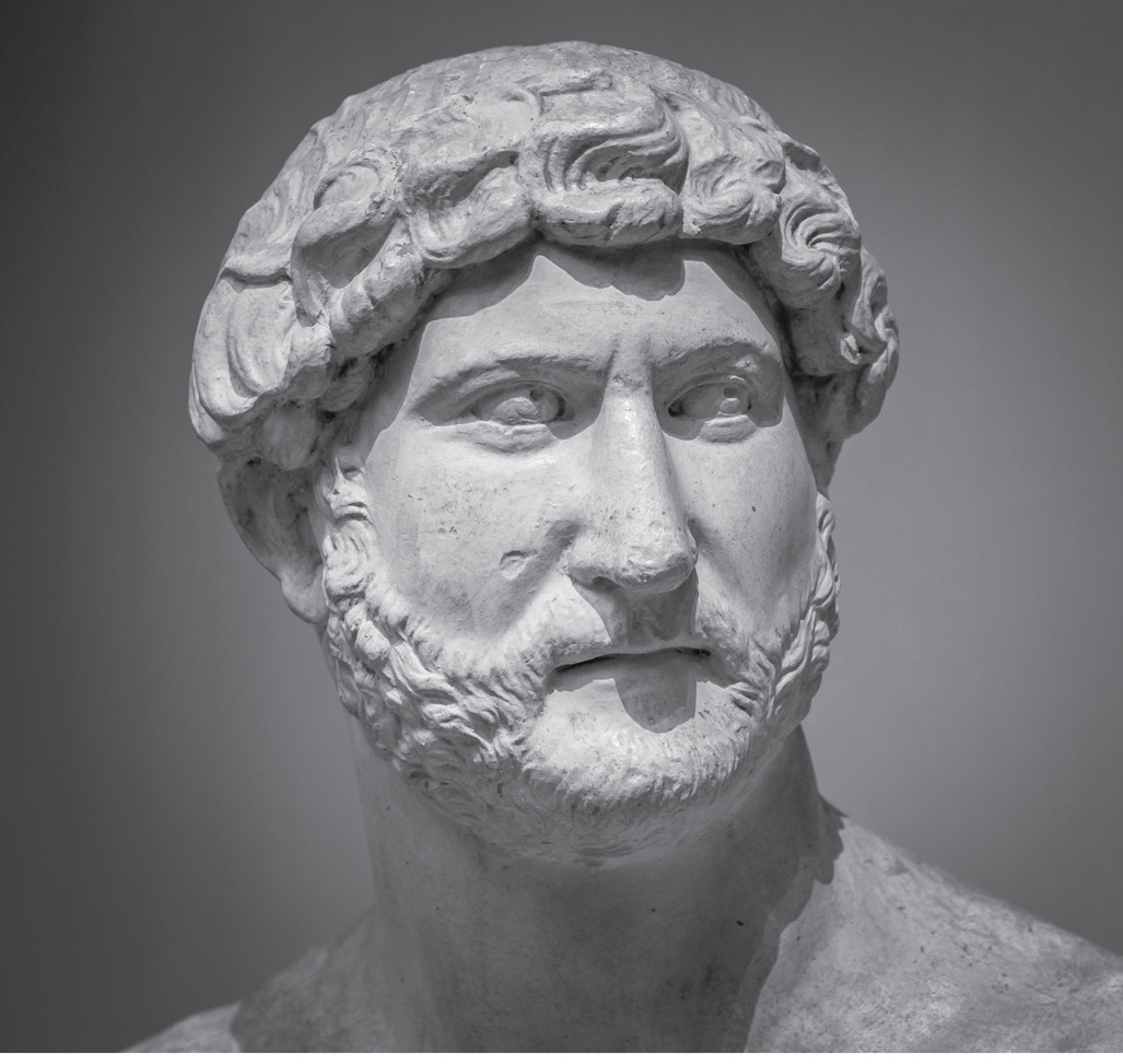 Ancient roman sculpture of the emperor Hadrian; Shutterstock ID 378723022; Purchase Order: -