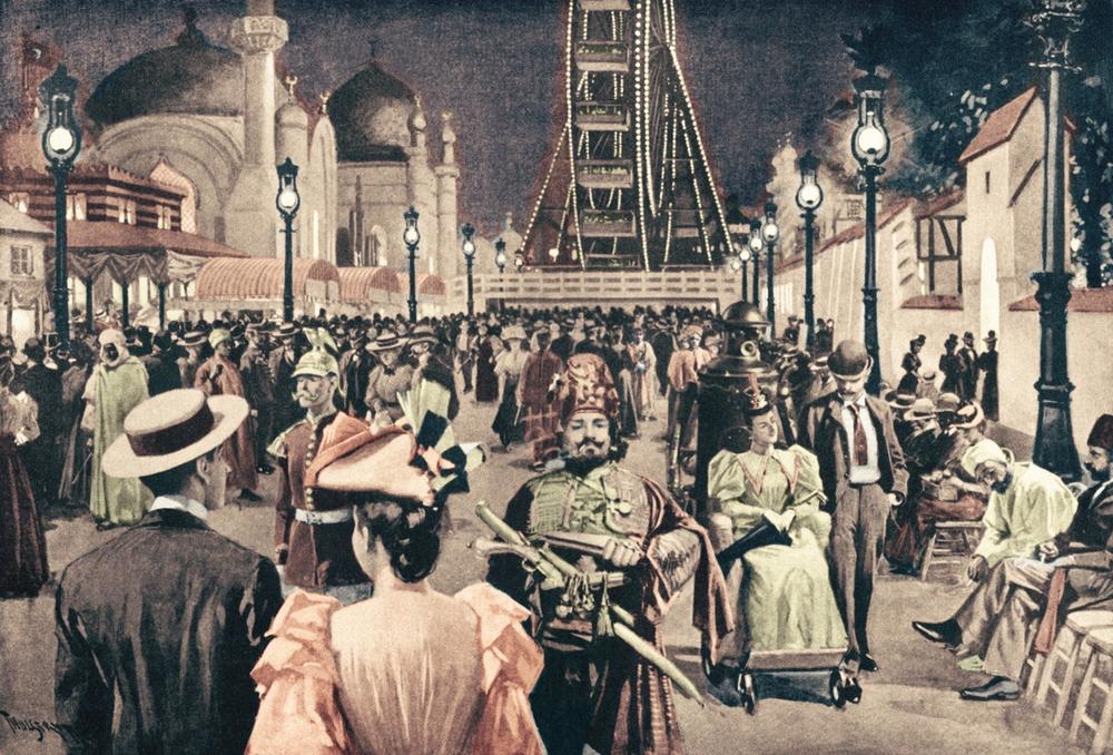 Boilerplate on the Midway, 1893 World’s Columbian Exposition—a “mechanical marvel” lost in a sea of wonderments. (image courtesy of Paul Guinan)