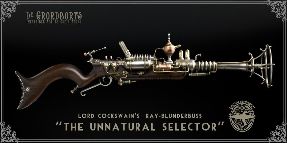 Lord Cockswain’s Ray-Blunderbuss “The Unnatural Selector” © Stardog and Greg Broadmore