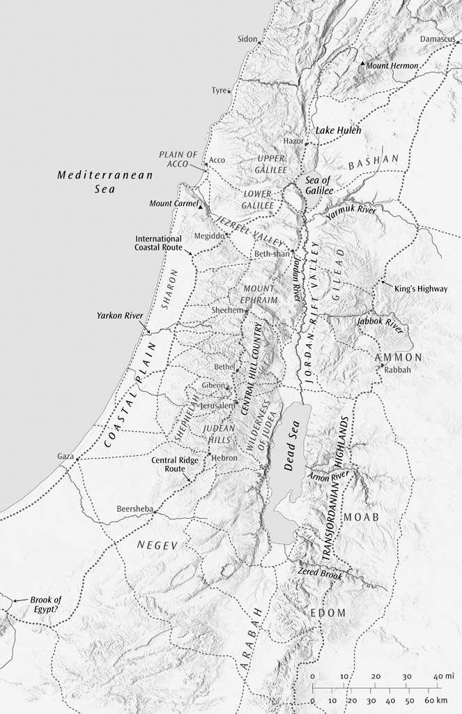 Map of Canaan