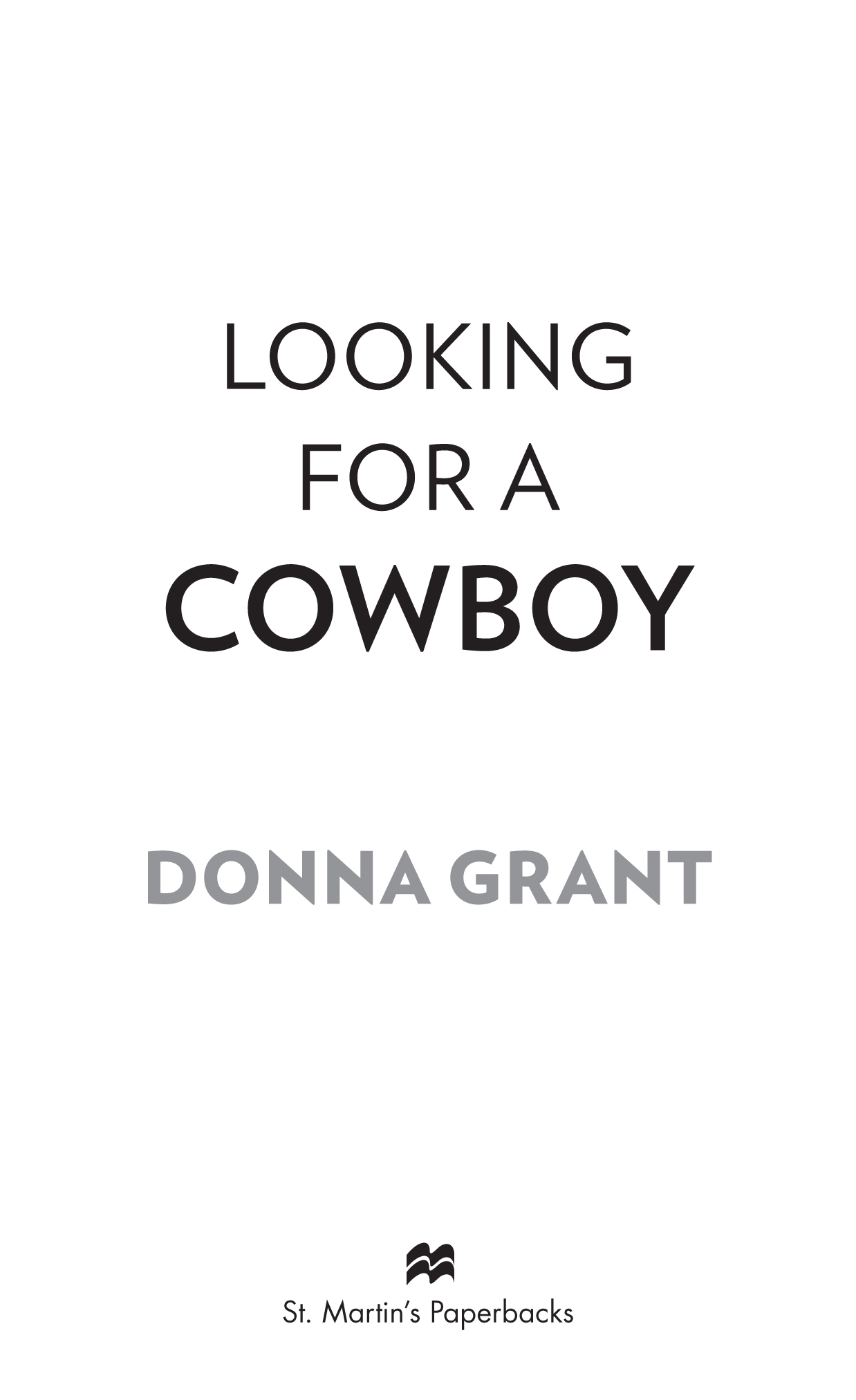 Looking for a Cowboy by Donna Grant