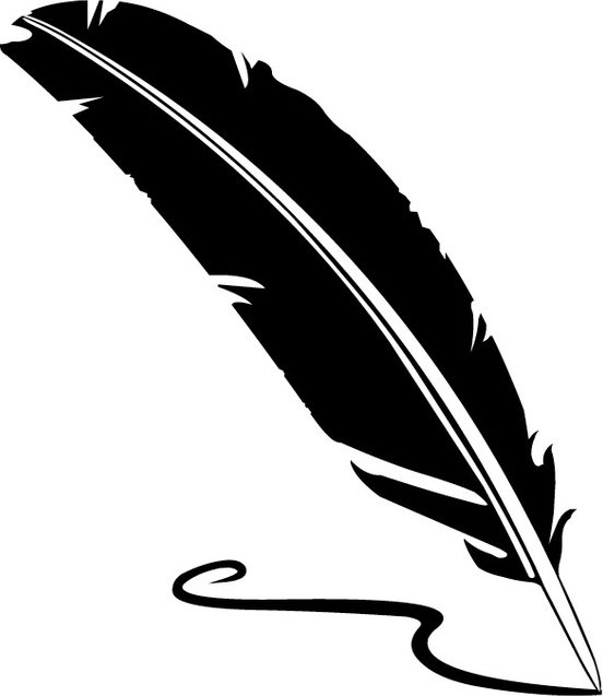 A vector illustration of an old quill and ink. Feather Quill and ink. A retro image of a writing with quill icon.; Shutterstock ID 266195642; Purchase Order: -