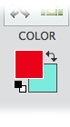 To choose a background color, just click the background color square in the Tools panel (here, that’s the aqua one) to bring up the Color Picker. Then select the color you want (the process is explained in detail on page 253). The new color appears in the square, and the next time you do something that involves using a background color, that’s the shade you get.