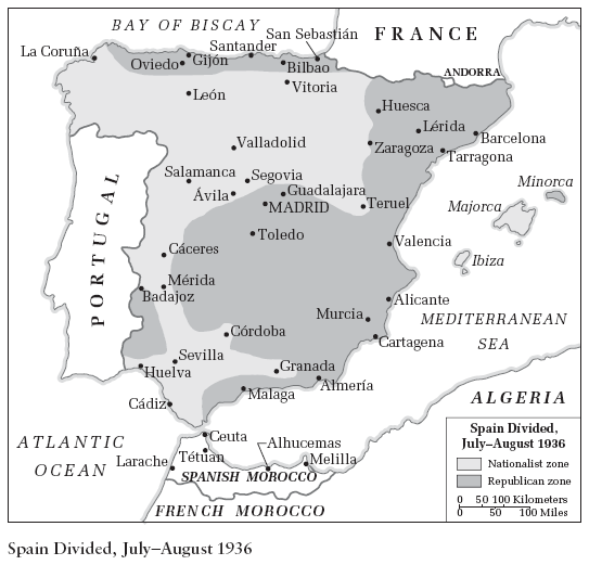 Image: Spain Divided, July–August 1936