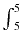 
$$ {\int}_5^5 $$
