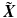 
$$ \tilde{\boldsymbol{X}} $$
