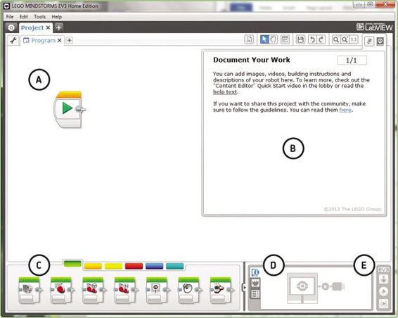 The MINDSTORMS EV3 environment