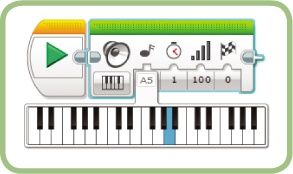 Selecting the note for the Sound block